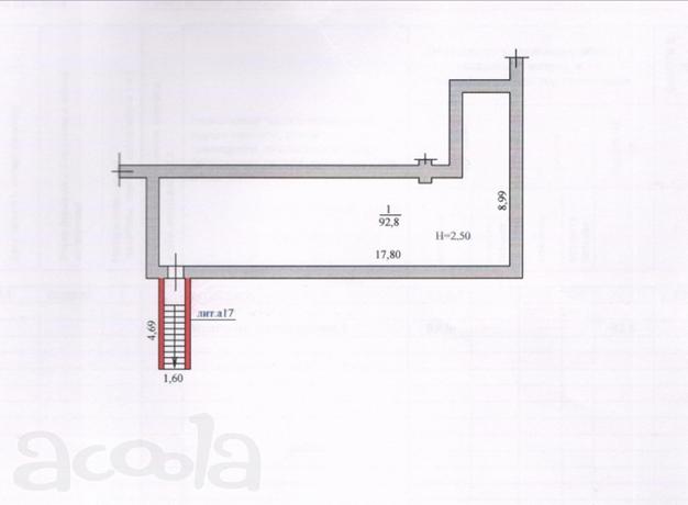 Помещение свободного назначения, 92.8 м²